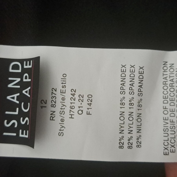 Island Escape Women's Tahiti Bikini Bottoms Swimsuit Black - Picture 11 of 11